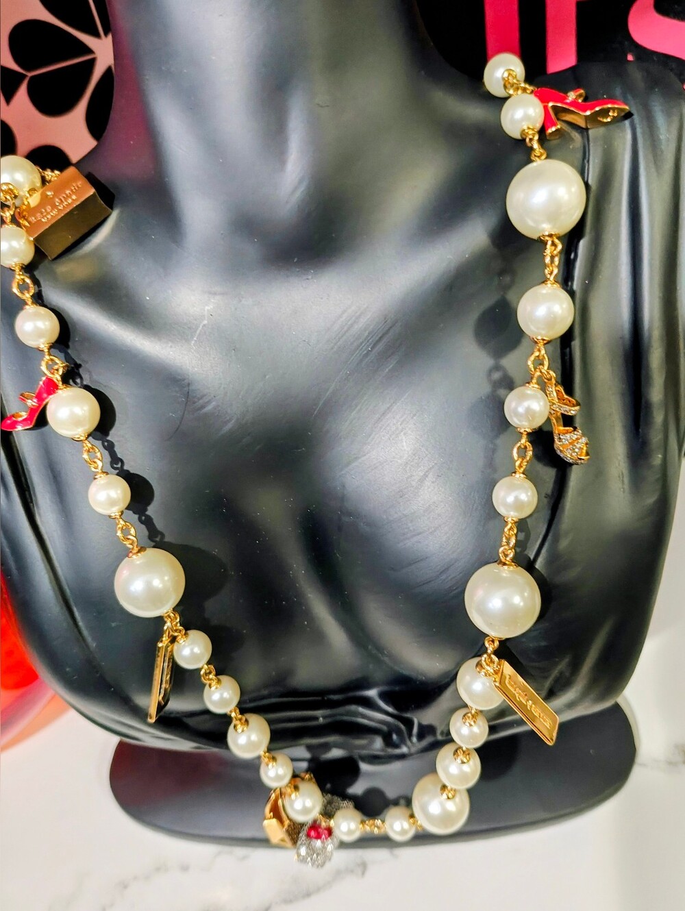 Kate Spade New York Minute Statement Charm Necklace - Bestseller! NOVELTY Piece!